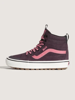 Vans - Ocieplane buty Sk8-Hi Waterproof, male, Czerwony/Czarny, Size: