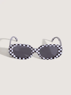 Vans - Okulary przeciwsłoneczne Checkerboard Wheeling, male, Czarny, Size: