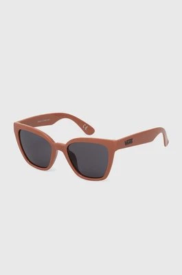 Vans okulary przeciwsłoneczne damskie kolor brązowy VN000HEDEHC1