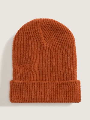 Vans - Olmstead Waffle Beanie, male, Bordowy, Size: