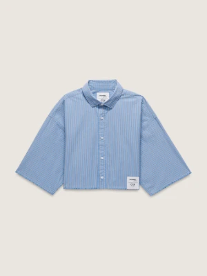 Vans - OTW Homme Girls Crop Shirt Azurine, female, Niebieski