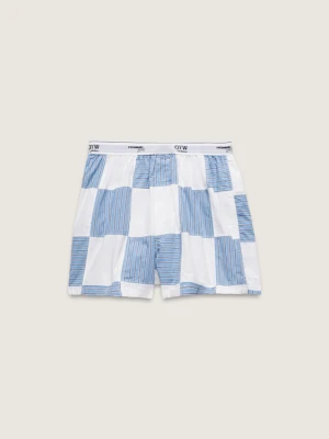 Vans - OTW Homme Girls Patchwork Boxer Short Azurine, female, Niebieski