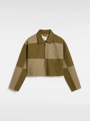 Vans - OTW Homme Girls Reversible Jacket Dark Olive, female, Zielony