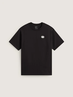 Vans - Oval Logo Loose SS Tee Black, male, Czarny