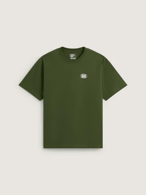 Vans - Oval Logo Loose SS Tee Green Balsam, male, Zielony