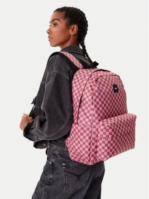 Vans Plecak Old Skool Check VN000H4XZRY1 Różowy