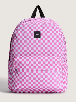 Vans - Plecak Old Skool Checkerboard, male, Różowy, Size: