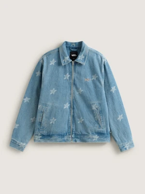 Vans - Pomona Denim Station Jacket STONEWASH/BLUE, male, Niebieski, Size: