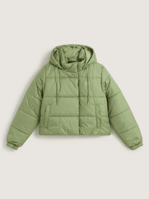 Vans - Puchowa kurtka Hillgate Cropped, female, Zielony, Size: