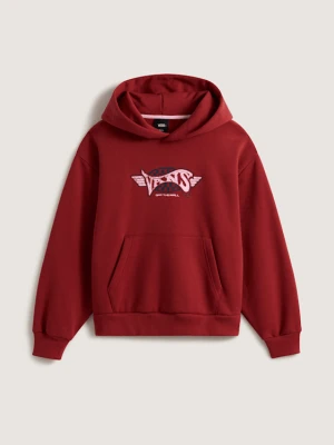 Vans - Retro Sport Pullover Poppy Ember, female, Czerwony