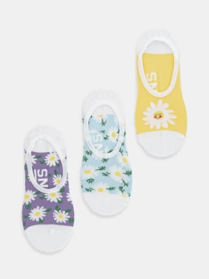 Vans skarpetki 3-pack damskie kolor biały VN000ND2CAU1
