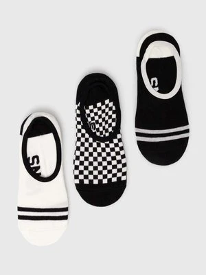 Vans skarpetki 3-pack damskie kolor czarny VN000HTKBLK1