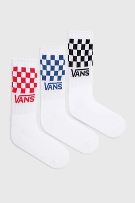 Vans skarpetki 3-pack kolor biały VN000F0WWHT1