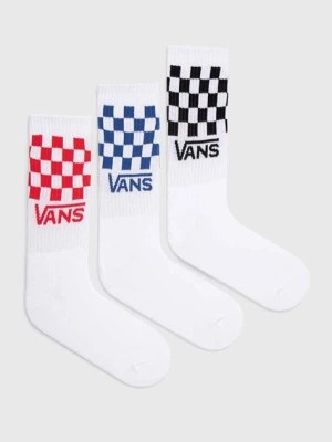 Vans skarpetki 3-pack kolor biały VN000F0WWHT1