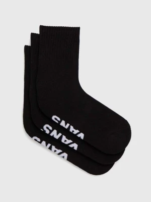 Vans skarpetki 3-pack kolor czarny VN000FV7BLK1