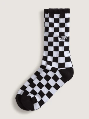 Vans - Skarpety Checkerboard Crew (1 para), male, Czarny, Size: