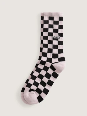 Vans - Skarpety Checkerboard Crew (1 para), male, Różowy, Size: