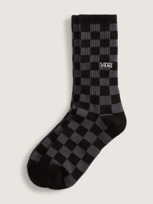 Vans - Skarpety Checkerboard Crew (1 para), male, Szary, Size: