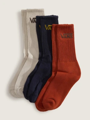 Vans - Skarpety Classic Crew (3 pary), male, Niebieski, Size: L (42.5-47​)