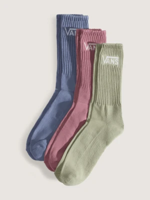 Vans - Skarpety Classic Crew (3 pary), male, Szary, Size: