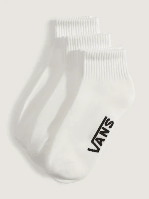 Vans - Skarpety Classic Quarter Crew (3 pary), male, Biały, Size: