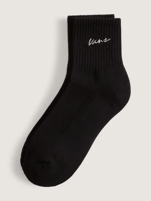 Vans - Skarpety Classic Script Half Crew (1 para), male, Czarny, Size: