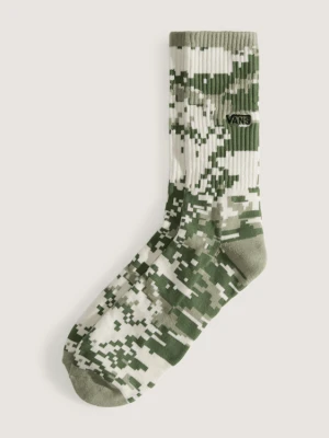 Vans - Skarpety Downing Crew (1 para), male, Zielony, Size: