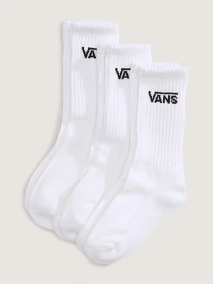 Vans - Skarpety dziecięce Classic Crew (3 pary)unisex, Biały, Size: