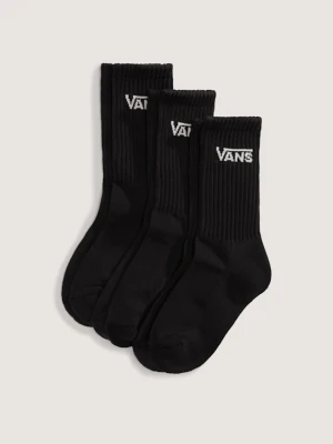 Vans - Skarpety dziecięce Classic Crew (3 pary)unisex, Czarny, Size: