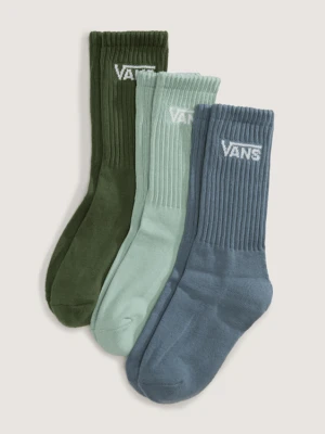 Vans - Skarpety dziecięce Classic Crew (3 pary)unisex, Niebieski, Size: