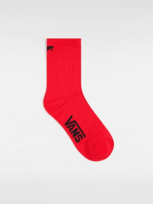 Vans - Skarpety Kickin It Crew (1 para), female, Czerwony, Size: