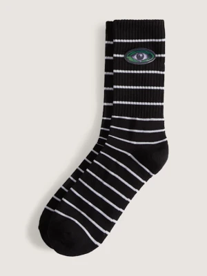 Vans - Skarpety LX Wreckpack Eye Crew (1 para), male, Czarny, Size: