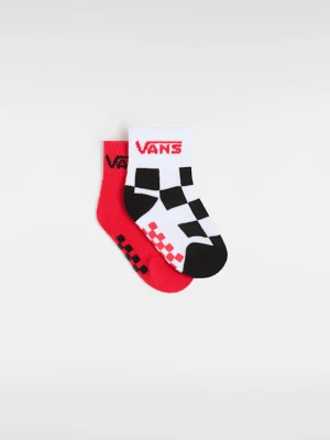Vans - Skarpety niemowlęce Drop V Classic (2 Pary)unisex, Czerwony, Size: