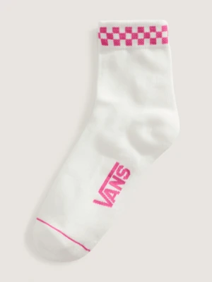 Vans - Skarpety Peek-A-Check Half Crew (1 para), male, Różowy, Size: