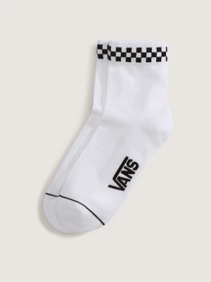 Vans - Skarpety Peek-A-Check Half Crew Checkerboard (1 para), male, Biały, Size: