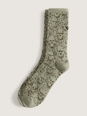 Vans - Skarpety Premium Wreckpack Skull Crew (1 para), male, Zielony, Size: