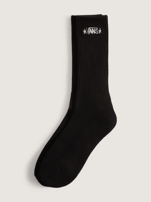 Vans - Skarpety Skate Crew (1 para), male, Czarny, Size: