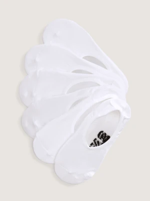 Vans - Skarpety stopki Classic No Show (3 pary), male, Biały, Size: