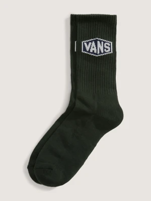 Vans - Skarpety Stowers Crew (1 para), male, Zielony, Size: