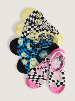 Vans - Skarpety Ticker Canoodle Checkerboard (3 pary), male, Żółty, Size: