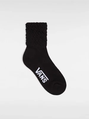 Vans - Skarpety Vans Scrunch Crew (1 para), female, Czarny, Size: