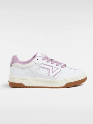 Vans - Skórzane buty Upland Vintage, male, Fioletowy, Size: