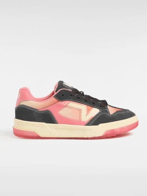 Vans - Skórzane buty Upland Vintage, male, Pomarańczowy, Size: