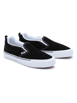 Vans Skórzane slippersy "Knu" w kolorze czarno-białym rozmiar: 40,5