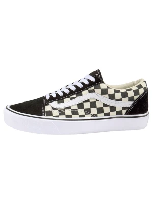 Vans Skórzane sneakersy "Checkerboard Old" w kolorze czarno-beżowym rozmiar: 39