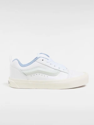 Vans Skórzane sneakersy "Knu Skool" w kolorze biało-błękitnym rozmiar: 37