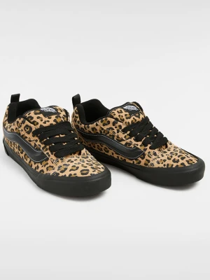 Vans Skórzane sneakersy "Knu Skool" w kolorze jasnobrązowo-czarnym rozmiar: 35