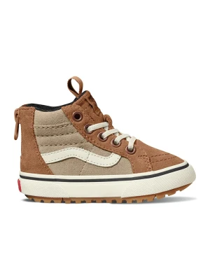Vans Skórzane sneakersy "MTE SK8-Hi Zip" w kolorze jasnobrązowym rozmiar: 18