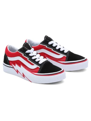 Vans Skórzane sneakersy "Old Skool Bolt" w kolorze czarno-czerwono-białym rozmiar: 30,5