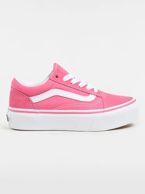 Vans Skórzane sneakersy "Old Skool Platform" w kolorze różowym rozmiar: 32